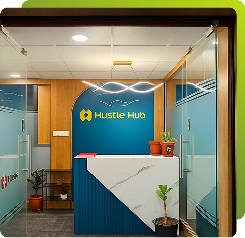Clusterr Co-Works Reception Area Pune | Offices in Narhe & Baner