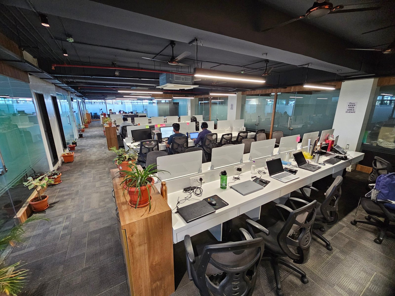 Shared office space in Baner Pune at Cluster Co-Works with coworking desks private cabins and flexible workspace solutions